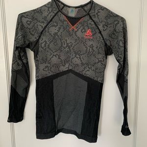 Odlo Base Layer Top Size S Black/Gray